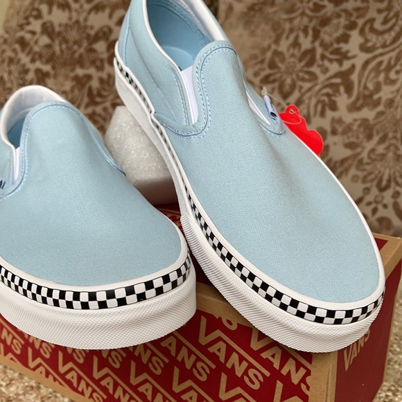 Vans Classic Slip On Check Foxing Men’s - Picture 9 of 16